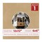 Beige Suede Mat Board for 12x12 Frames - Circle Opening for 6x6 Photos